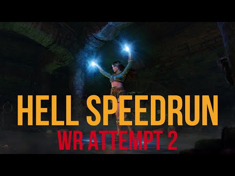 DIABLO 2 - HELL HC SORCERESS SPEEDRUN Attempt 2