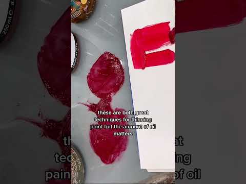 OIL PAINT TIP || The Important Difference Between These Techniques #oilpaint #oilpainting #oilpaints
