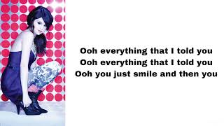 Selena Gomez &amp; The Scene - Kiss &amp; tell (lyrics)