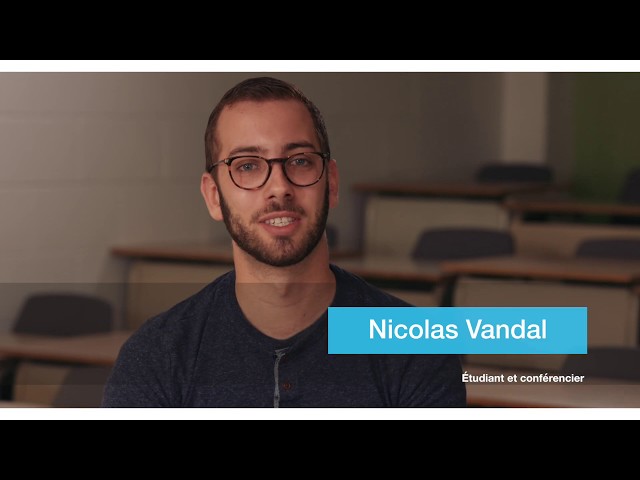 Nicolas Vandal, lauréat du Prix Reconnaissance jeunesse du Québec