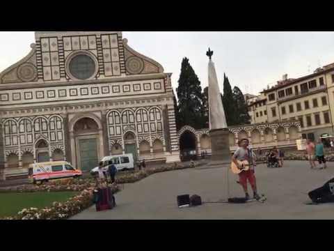 This beautiful rendition was sung by Francesco Bassi at the Piazza S. Maria Novella/Florence, Italy