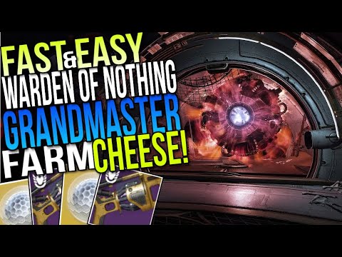 The FAST & EASY Way to Beat the WARDEN OF NOTHING Grandmaster! Easy BOSS Cheese! [Destiny 2]