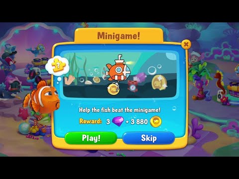 @Fishdom Win Strikes Super Hard Level 10922 - Special Level 10924 Challenge and Minigame!