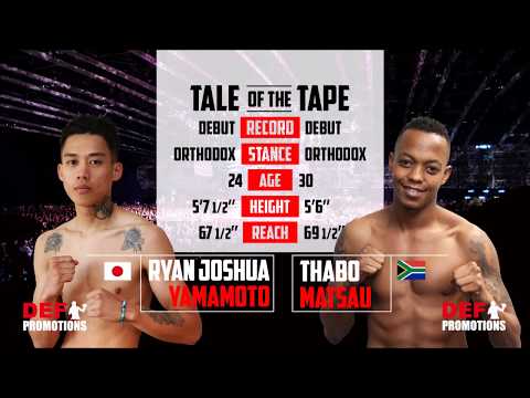 DEF Fight Night 15 - Bout 7 - Ryan Joshua YAMAMOTO vs Thabo MATSAU - Featherweight