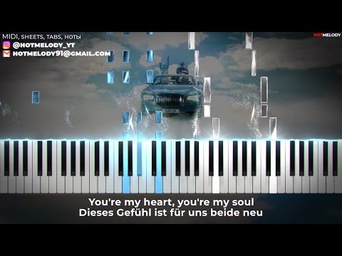 KATJA KRASAVICE x DIETER BOHLEN x PIETRO LOMBARDI - YOU´RE MY HEART, YOU´RE MY SOUL karaoke, lyrics