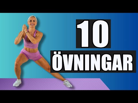 10 ENKLA ÖVNINGAR - Gå Ner i Vikt Hemma