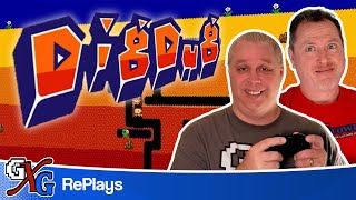 Dig Dug Retro Arcade Game RePlay | GenX 1982 Namco Classic