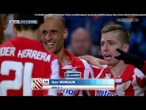 70' Iker Muniain -  Athletic de Bilbao  1 : 0 FC Barcelona - 01/12/2013