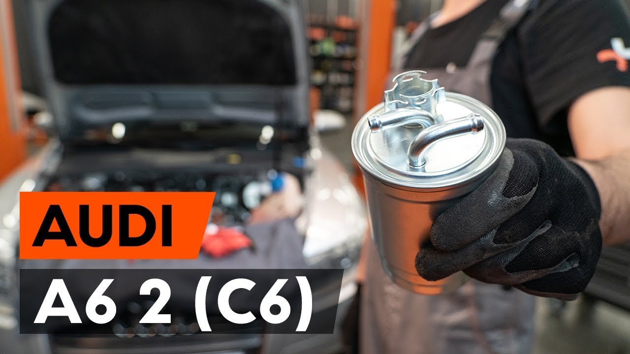 Como mudar filtro de combustível em Audi A6 4F2 - guia de substituição