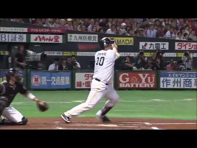 【6回裏】ホークス李大浩が初球を仕留めてタイムリー!! 貴重な追加点を奪う!! 2014/8/10 H-F