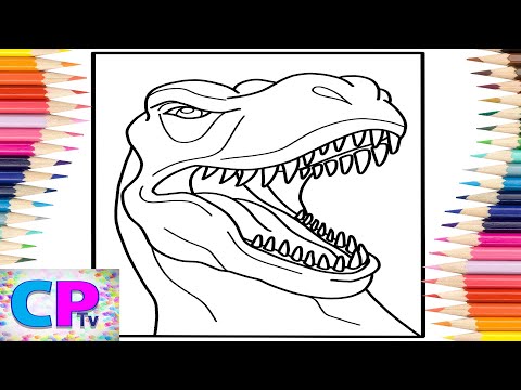 T Rex Coloring Pages/Tyrannosaurus Rex/Coloring of Dinosaurs/OSKI - Stay The Night [NCS Release]