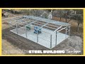 40 X 75 Complete STEEL BUILDING Construction Timelapse