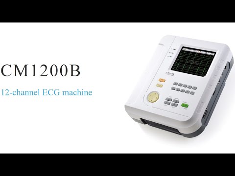 Comen cm1200b twelve-channel ecg machine, portable, number o...