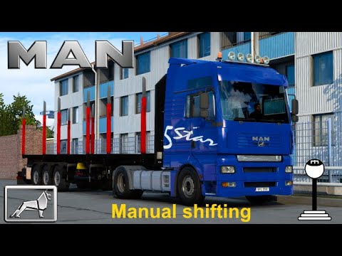 Ets2 1.40 manual shifting MAN TGA 18.540 London (GB) - Dublin (IRL) Promods 2.52
