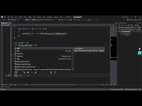 فيديو خاص سؤال مجموع عناصر مصفوفة 2D ومجموع عناصر الصف والعمود الاول
