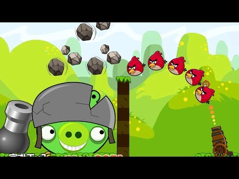 Angry Birds Cannon Collection 2 - BLAST ALL PIGS AFTER THROWING STONE TO BOSS!