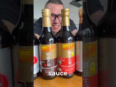 Part of a video titled Light Soy Sauce vs Dark Soy Sauce - Why Chinese Chefs Use Both
