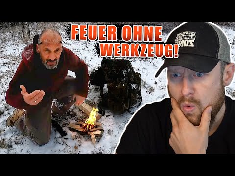 FEUER machen OHNE Feuerstahl & Feuerzeug in 40 Sekunden | Fritz Meinecke reagiert