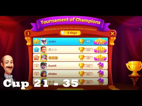 Homescapes Cup 21 - 35  after Level 7021 HD Walkthrough | Gameplay | 3 - match game | ios | android