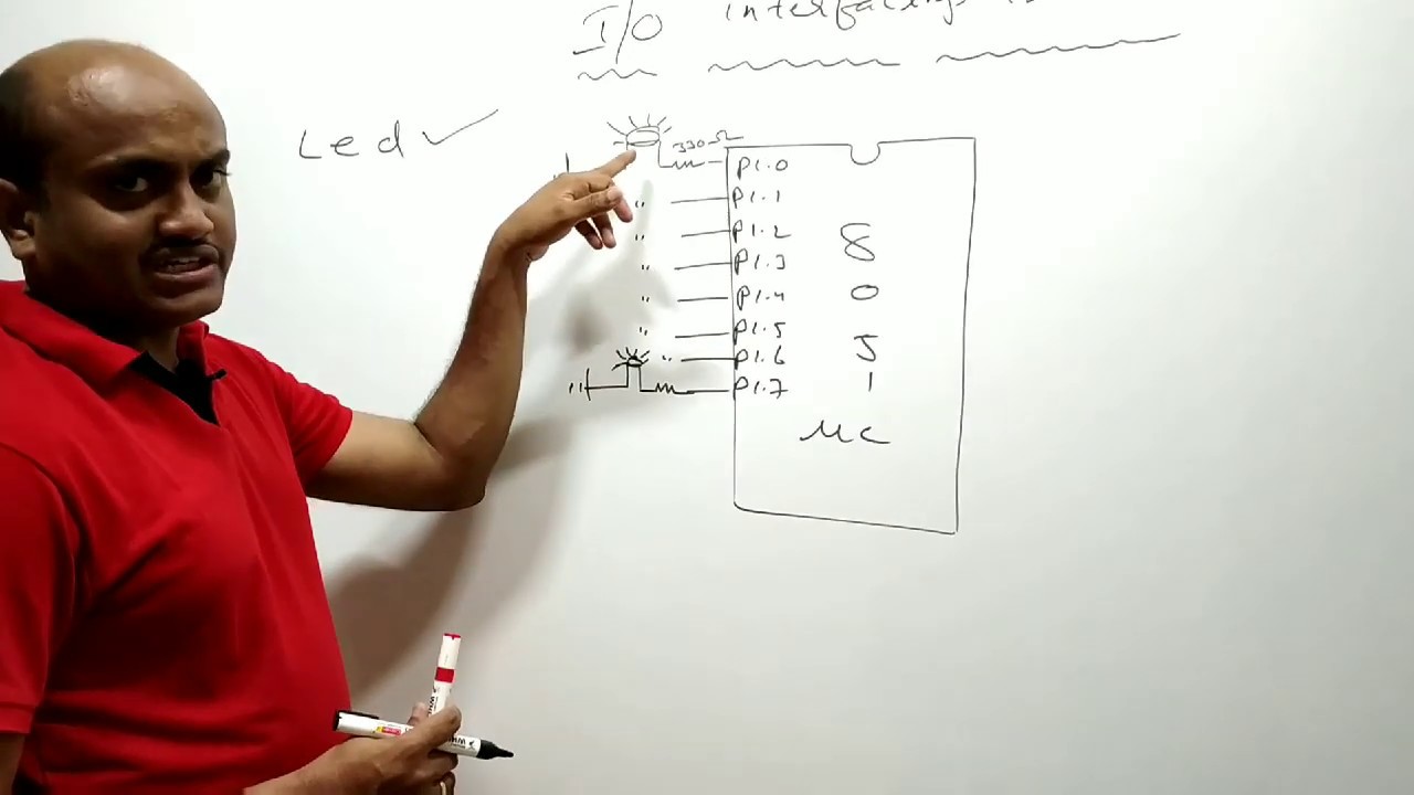 Switch and LED Interface to 8051 Microcontroller
