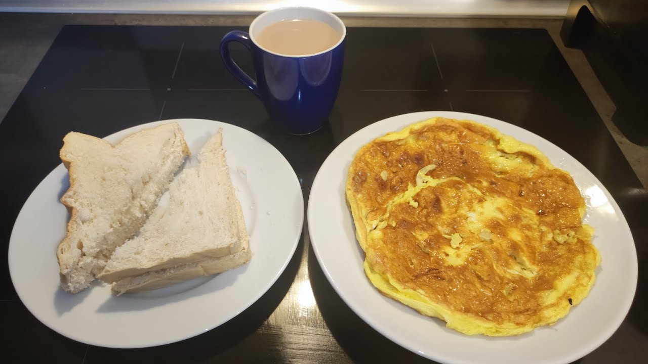 CAMEROON BREAKFAST BREAD EGG AND TEA
