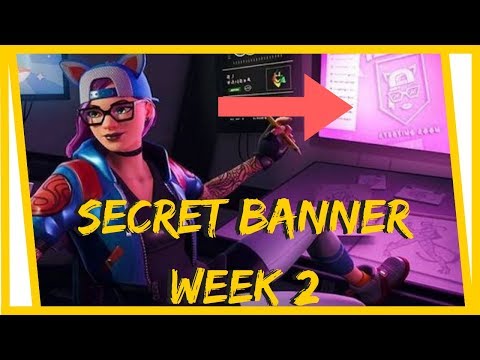 SECRET BANNER WEEK 2 SEASON 7 LOCATION! - Fortnite Battle Royale (Snowfall Challenges)