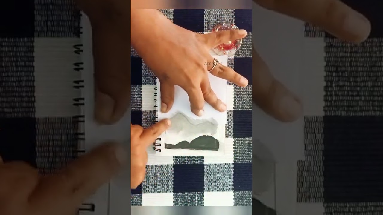 simple scenery drawing #shorts #drawing #youtubeshorts #easy #simple #scenery