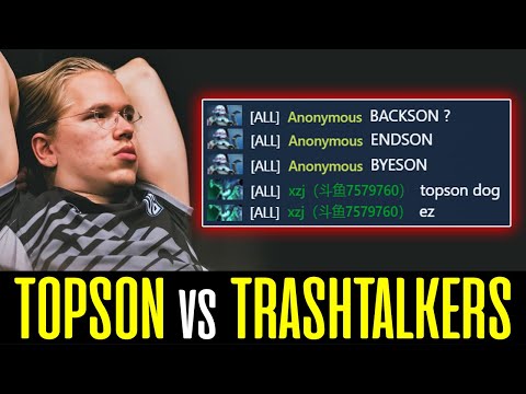 Teaching TRASHTALKERS a Lesson - Topson 4v5 COMEBACK! DOTA 2