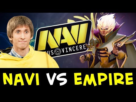 Dendi Invoker + support Weaver — first true NaVi test vs Empire