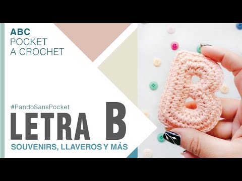 LETTER B | PandoSansPocket | IDEAL for keychains and garlands | ABC Crochet