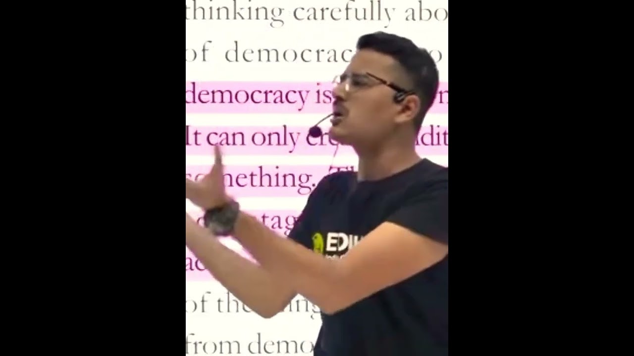 Why Democracy is seen to be good in principle but not good in practise #EDUMANTRAshorts