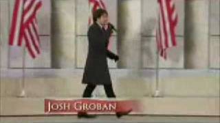 Obama inauguration concert - Josh - Groban and Heather - Headley perform at the same table