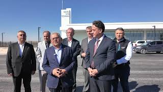baskan buyukkilic 100 milyon tl lik yatirimla develiye kazandirilan yeni terminal binasini inceledi