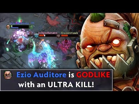 PUDGE LOW HP WARRIOR!! 6K MMR RANKED - GENIUS PUDGE