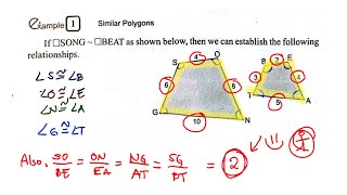 Similar Triangles and Polygons - How can we say that they are similar? (Example 1 - Explained!)
