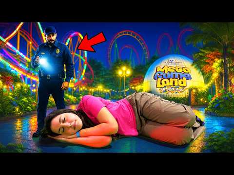 TUTTA LA NOTTE NEL PARCO DIVERTIMENTI GIGANTE A OLTREMARE CON LA GUARDIA! 🎡🤫