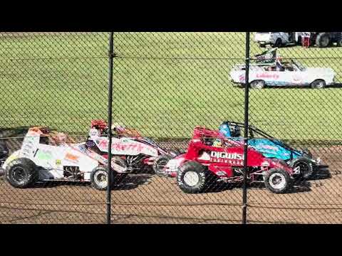 Wingless sprints Heat 1, Lismore Speedway 25/01/2026