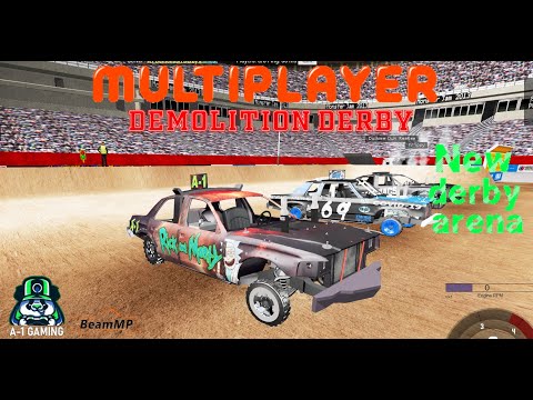 New indoor derby arena on BeamMP BeamNG.drive demolition derby's
