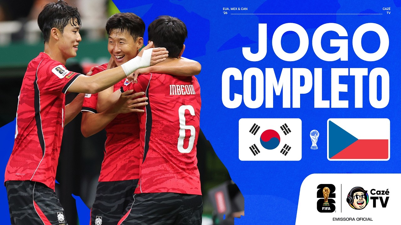 JOGO COMPLETO: COREIA DO SUL X TCHÉQUIA | COPA DO MUNDO FIFA™ 2026 | 1ª RODADA | FASE DE GRUPOS
