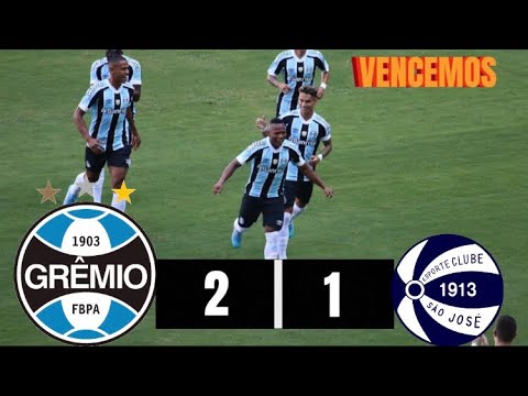 GRÊMIO 2 X 1 SÃO JOSÉ/MELHORES MOMENTOS