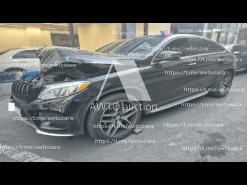 VIN WDCED2EB0HA062644 GLE350 d 4Matic Coupe Frontal damage before total loss Airbag deployment