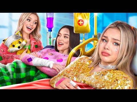 Rich Girl vs Poor Girl in Hospital! My Mom Left Me