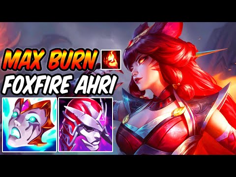 FULL AP MAX BURN AHRI MID ( TRIPLE BURN ) | NEW ASU FOXFIRE AHRI GAMEPLAY | League of Legends