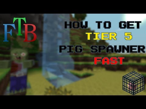 Easy Way to Get a Tier 5 Pig Spawner Feed The Beast
