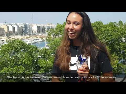 Atlas Youth Athlete of the Month Award - February 2021 - Francesca Curmi (Tennis)