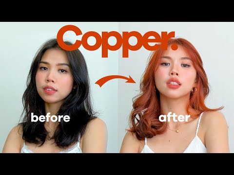Dyeing my black henna hair to copper red ( NO BLEACH )