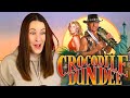 CROCODILE DUNDEE 1986 BRITISH GIRL FIRST TIME WATCHING MOVIE REACTION