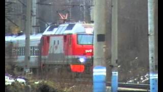 preview picture of video 'ЭП2К-199 с поездом Соликамск-Екатеринбург'