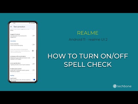 How to Turn On/Off Spell Check - realme [Android 11 - realme UI 2]