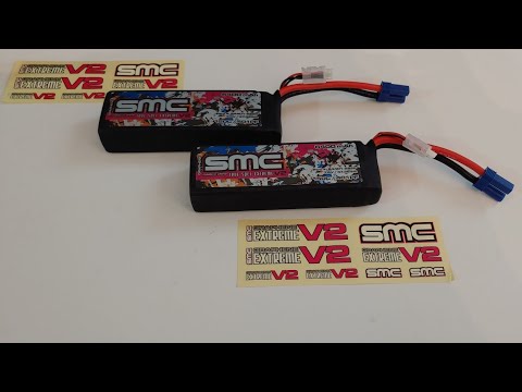 SMC 2s 6400mah 150c lipos Unboxing